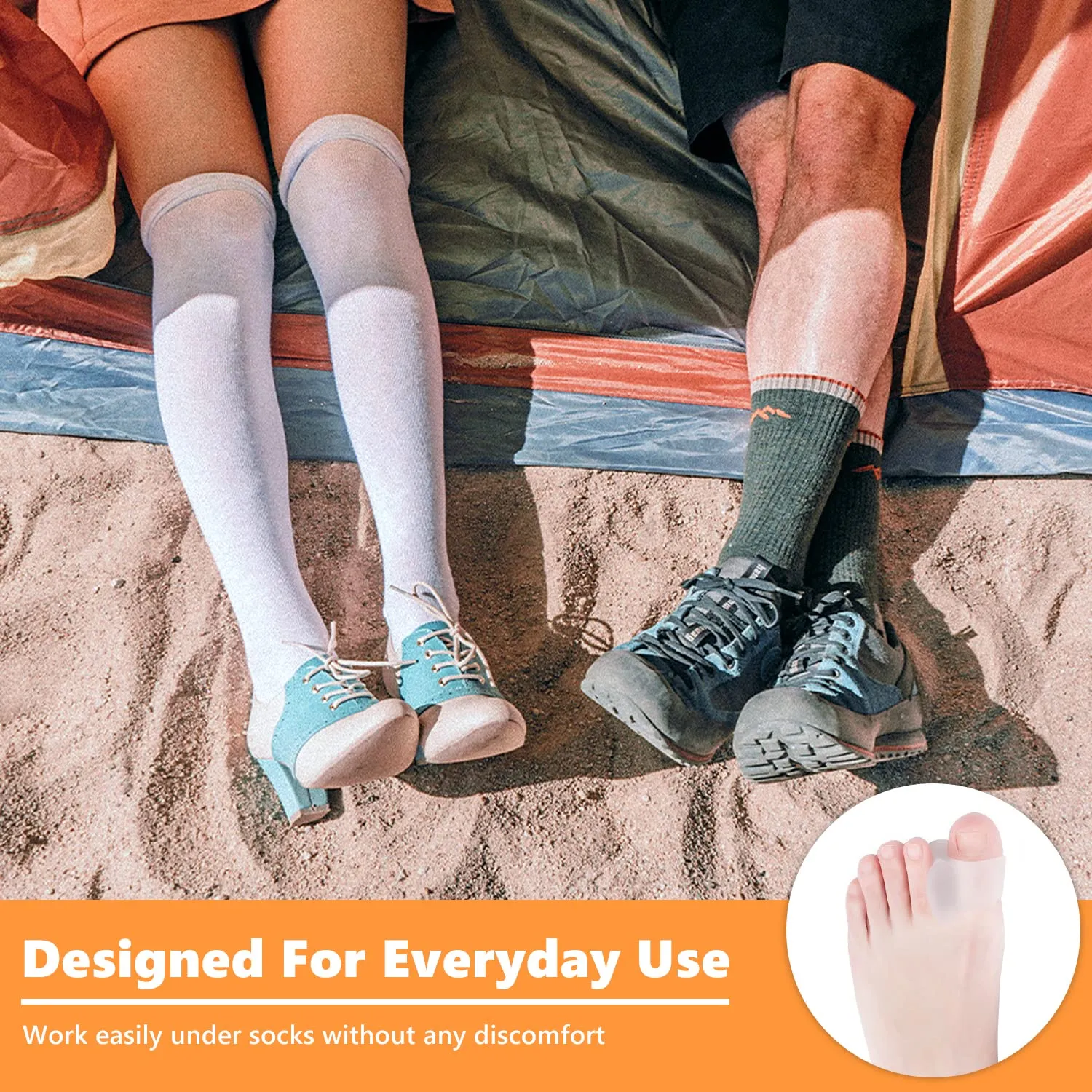 3PCS Gel Toe Separators, Clear Gel Hammer Toe Straighteners for Pain Relief and Correct Bent Toes, Big Toe Spacers for Men Women Y5GJFZQ-2-S 1