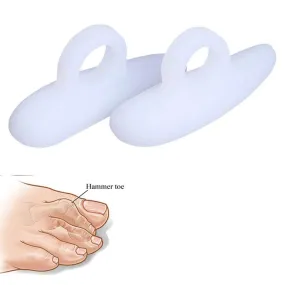6Pair/12Pcs Gel Hammer Toe Crest Pads - Right and Left Soft Silicone Hammertoe Support Crest Cushion - Corrector and Straightener for Overlapping, Curled, Curved, Crooked, Clubbed Claw and Mallet Toe 6 Pairs