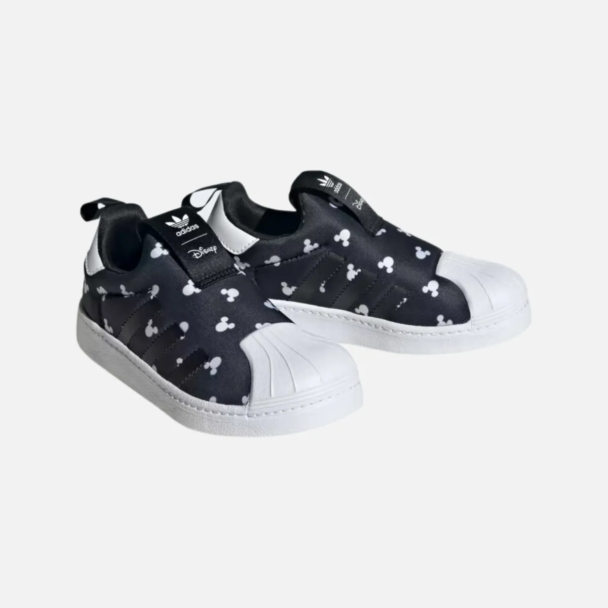 Adidas SUPERSTAR 360 Kids Unisex Shoes BOY AND GIRL (4-7 YEAR) -Core Black/Cloud White/Core Black