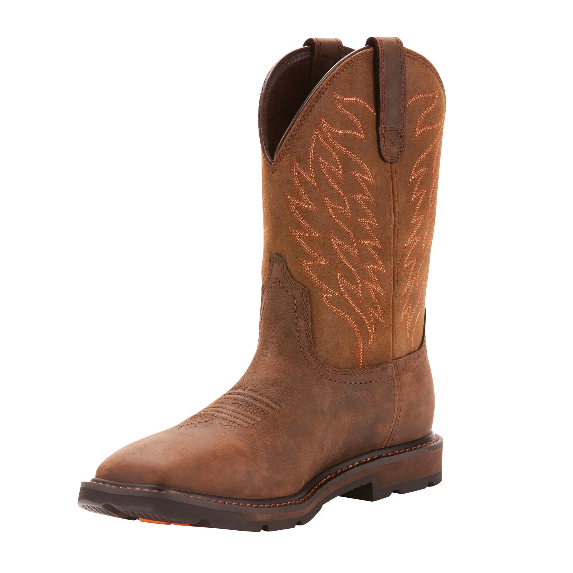 'Ariat' Men's 10" Groundbreaker EH WP Soft Toe - Brown