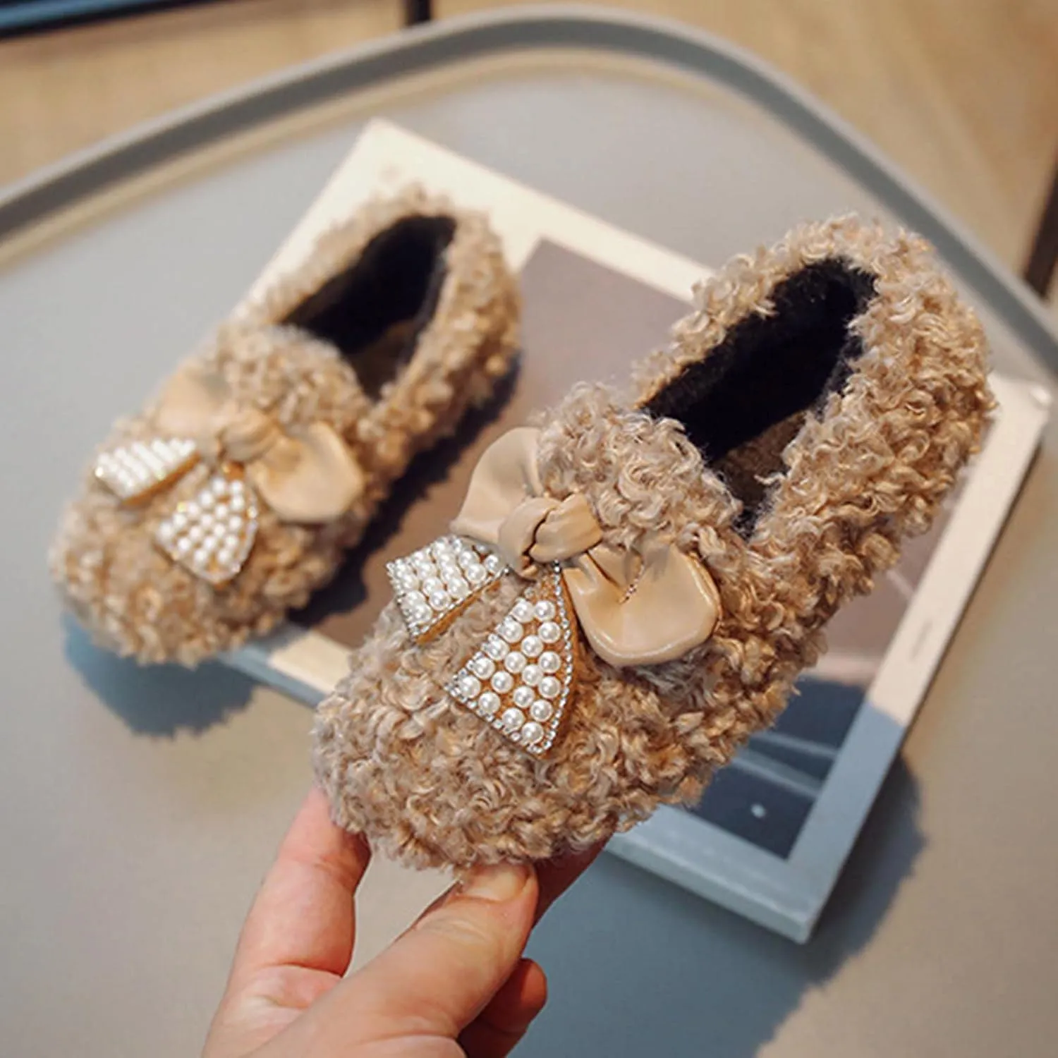 Big Girl Boots Winter Children Boots Boys And Girls Cotton Shoes Flat Bottom Non Slip Leather Boots for Girls