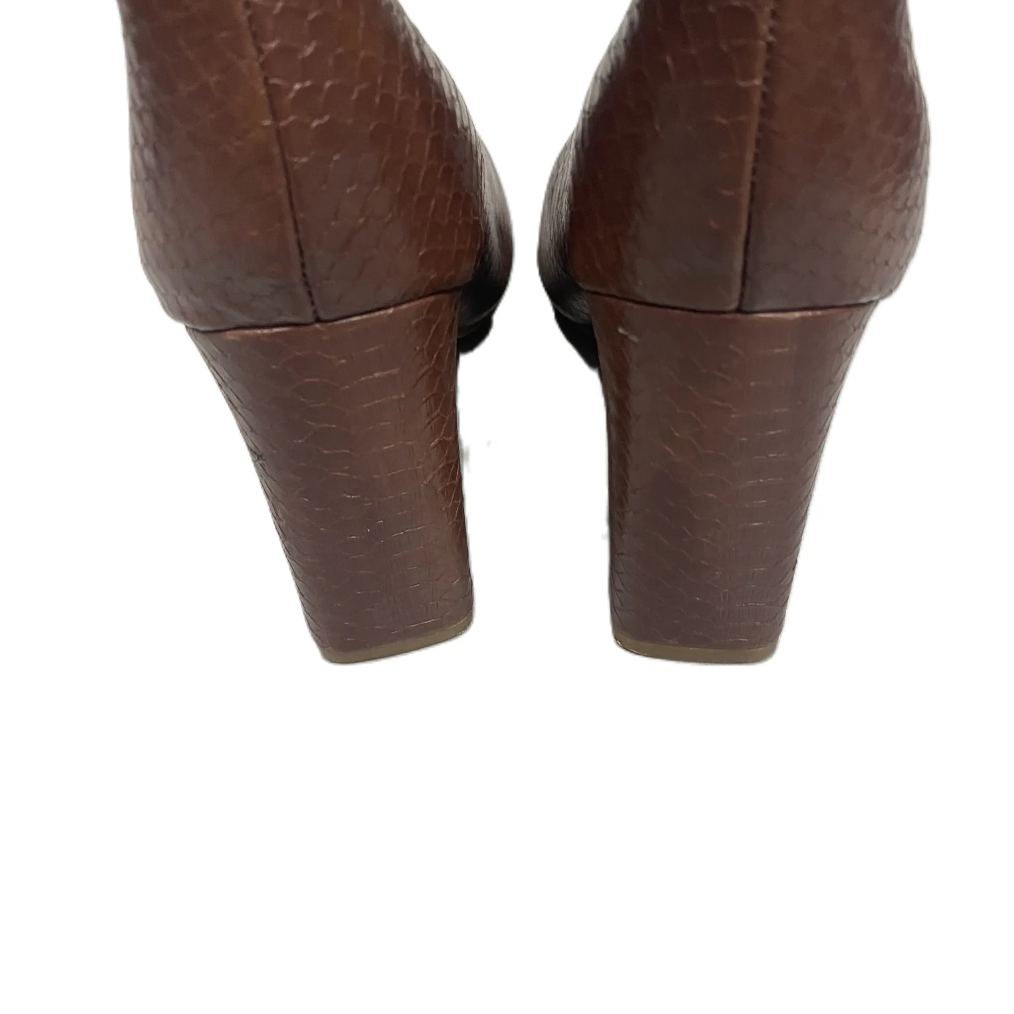 Boots Knee Heels By Madden Girl In Brown, Size: 7.5