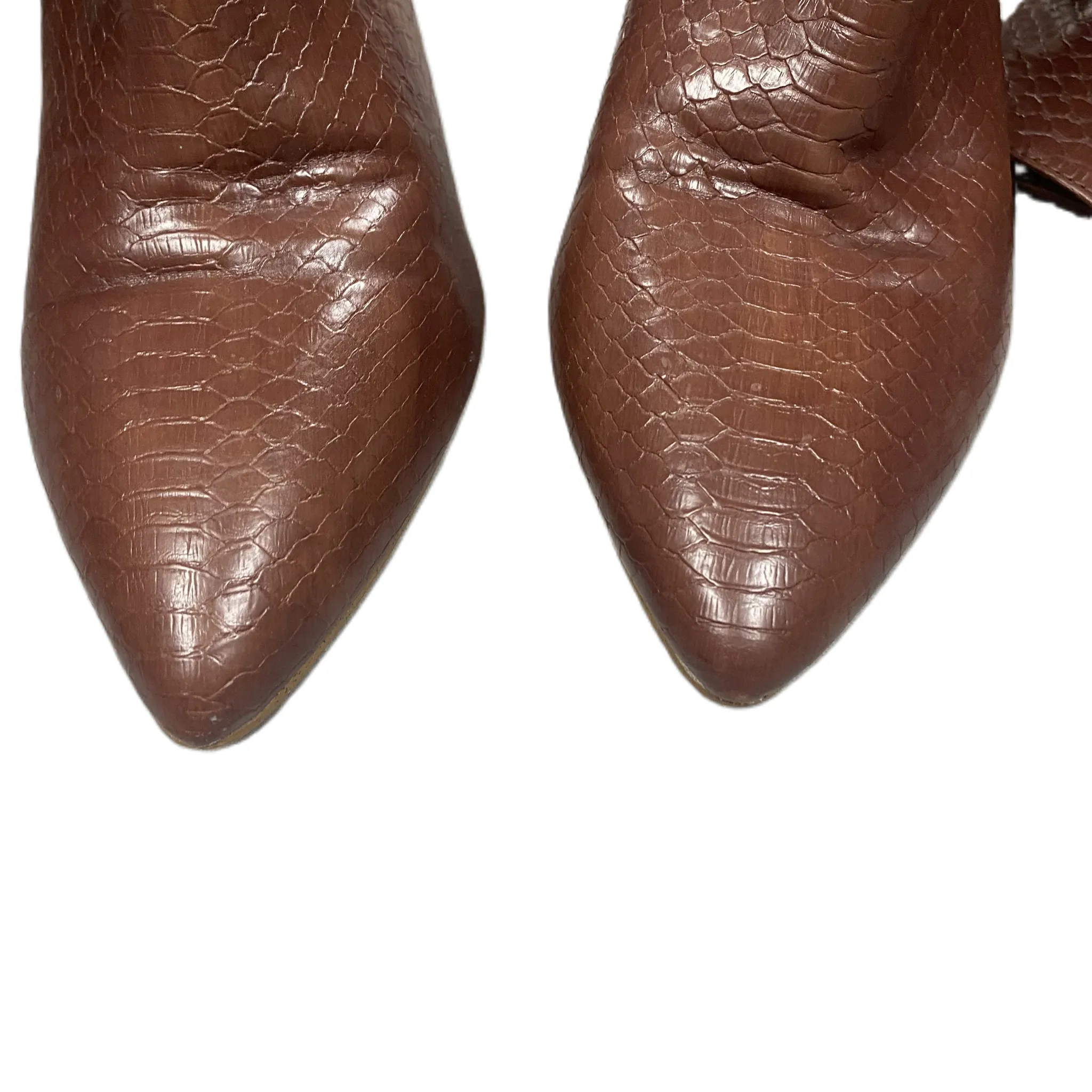 Boots Knee Heels By Madden Girl In Brown, Size: 7.5