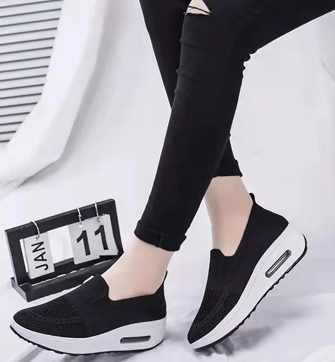 Bridge Cutters Women's Orthopedic Slope Heel Shoes Platform Shoes Orthopedic Road Walking Shoes Skate Shoes Sports Sandals mesh Flat Shoes Sports Outdoor Shoes