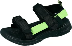 Children's Boys Summer Sports Sandals Hiking Beach Outdoor Open Toe Sports Sandals Boy Sandals (Green #1, 4 Big Kids)