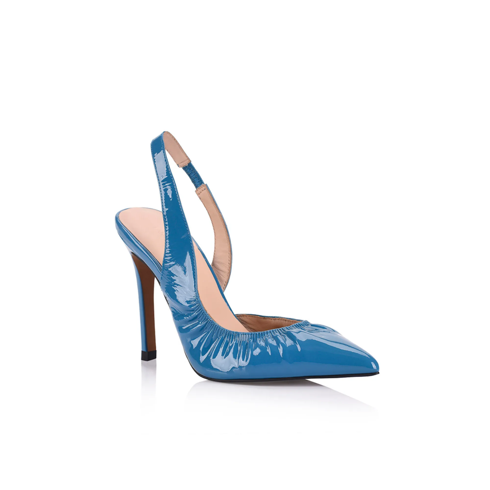 Elouise Pump Blue Patent Leather