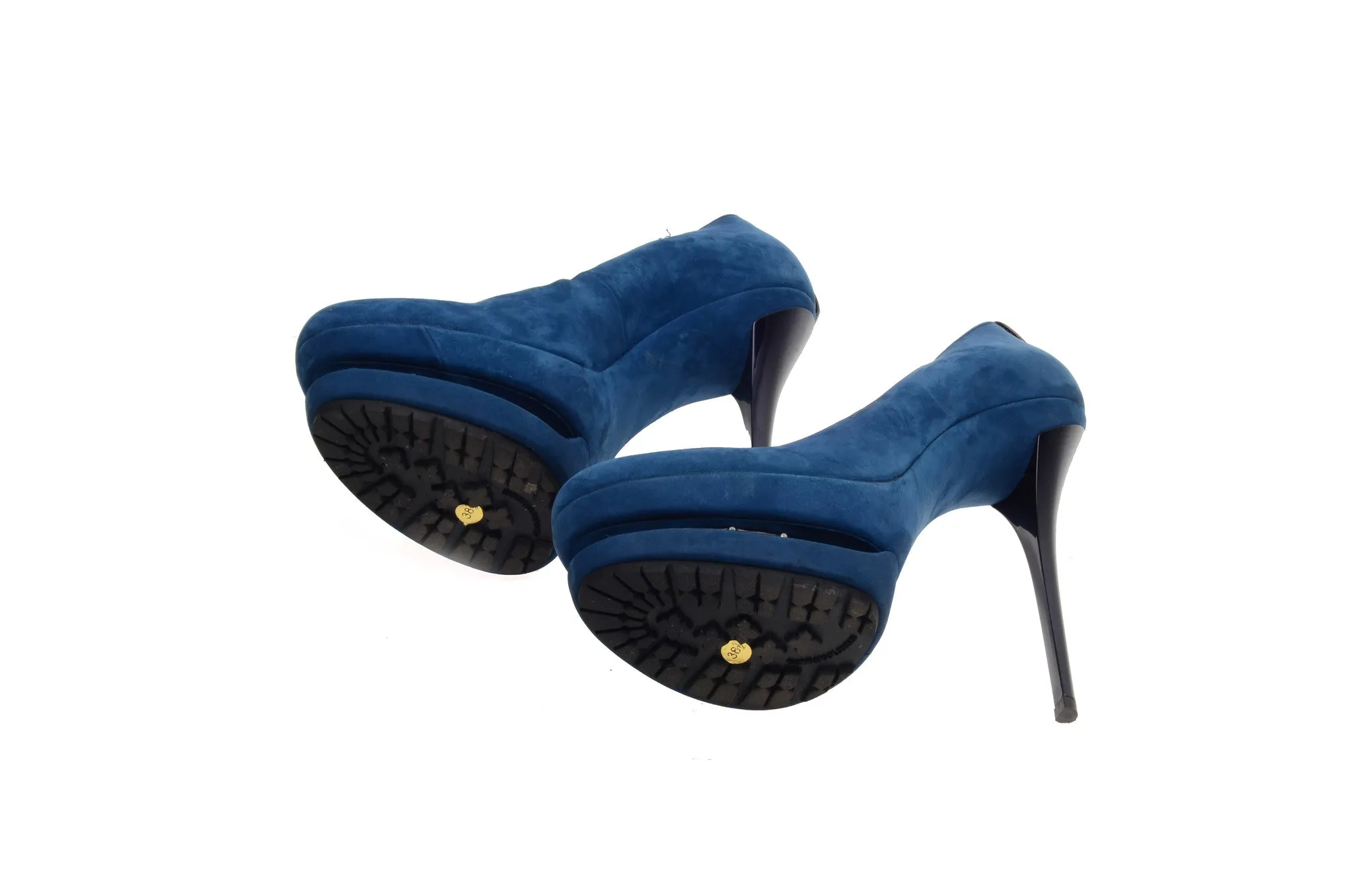 Gianmarco Lorenzi - Blue Suede Platform - IT 38 1/2