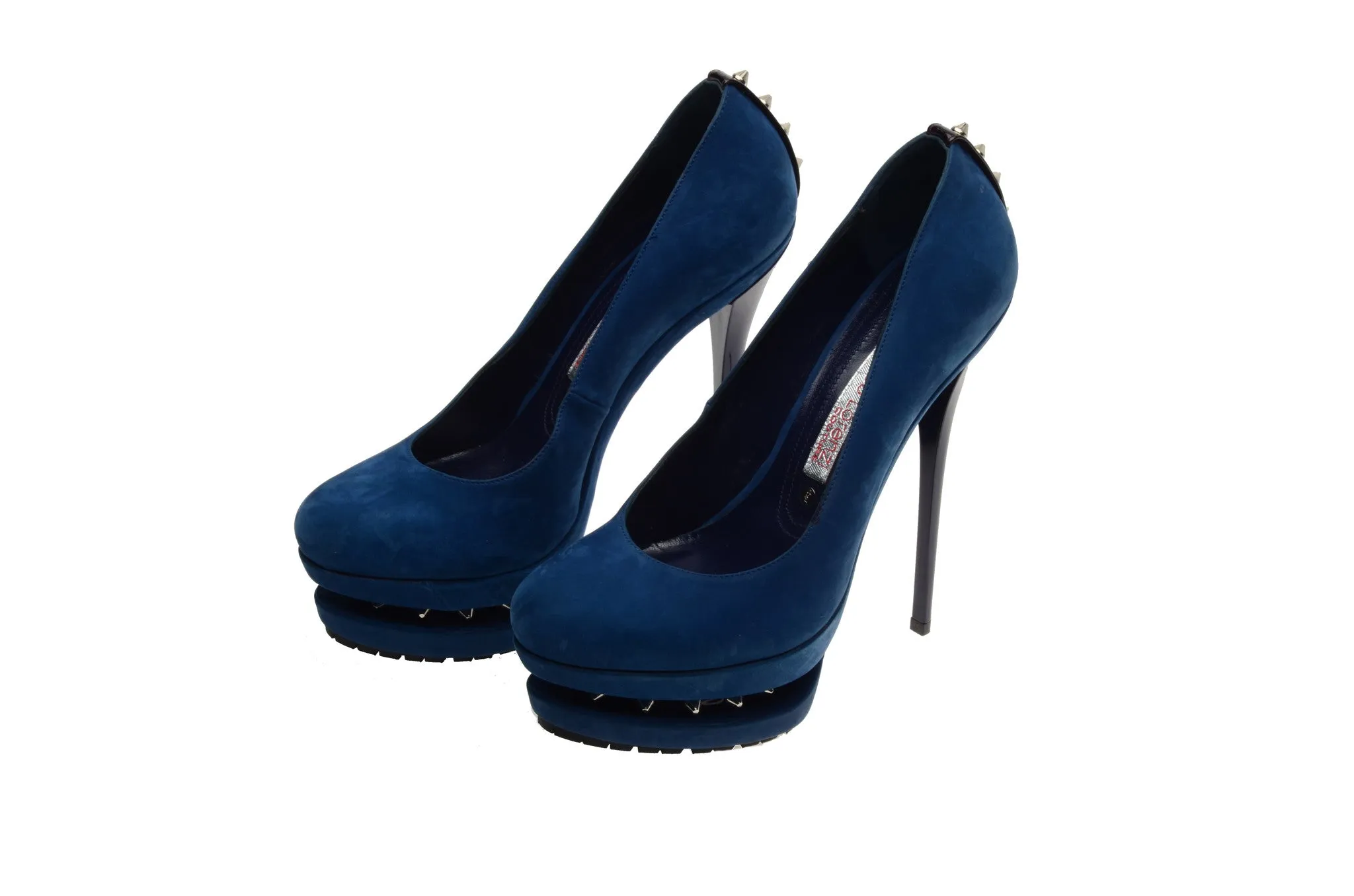 Gianmarco Lorenzi - Blue Suede Platform - IT 38 1/2