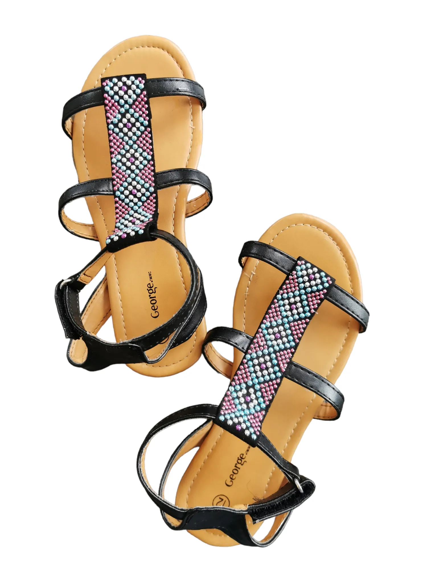 GIRL SIZE 12 YOUTH - GEORGE, Bohemian Sandals EUC B12