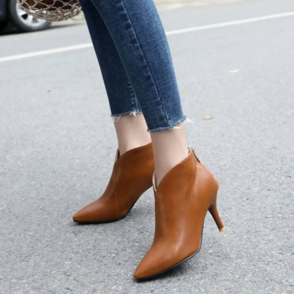 Gracemee Women High Heels Ankle Boots