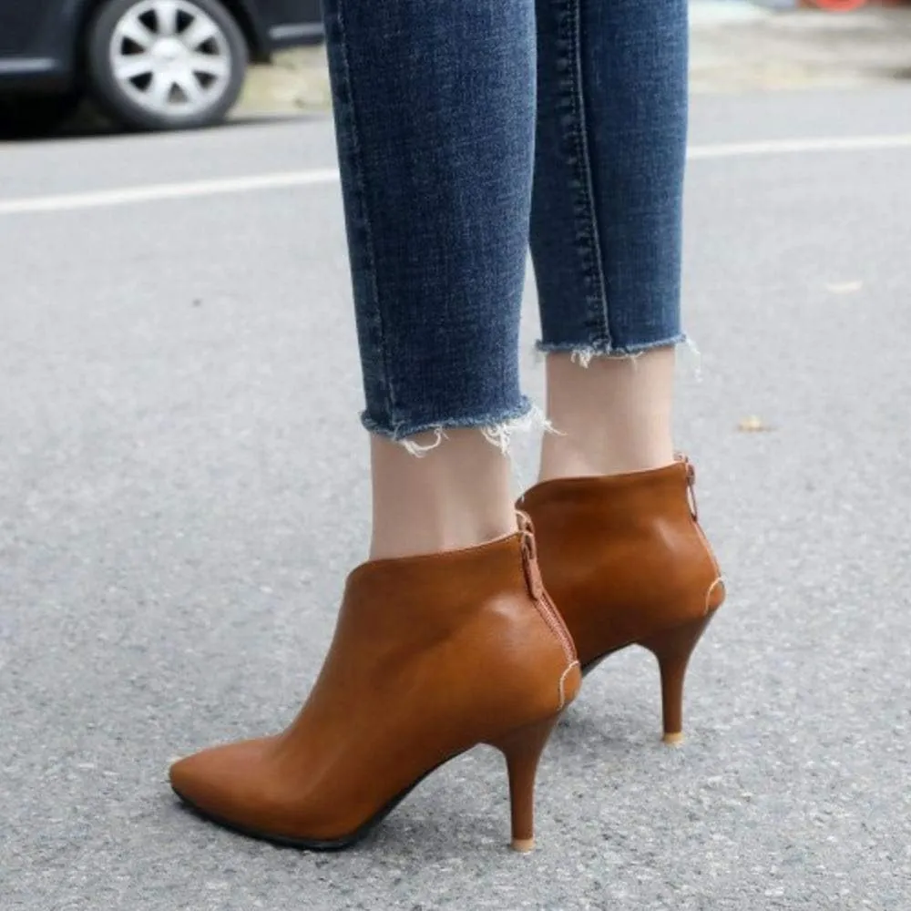Gracemee Women High Heels Ankle Boots
