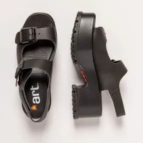 MANCHESTER Platform Sandal in Black