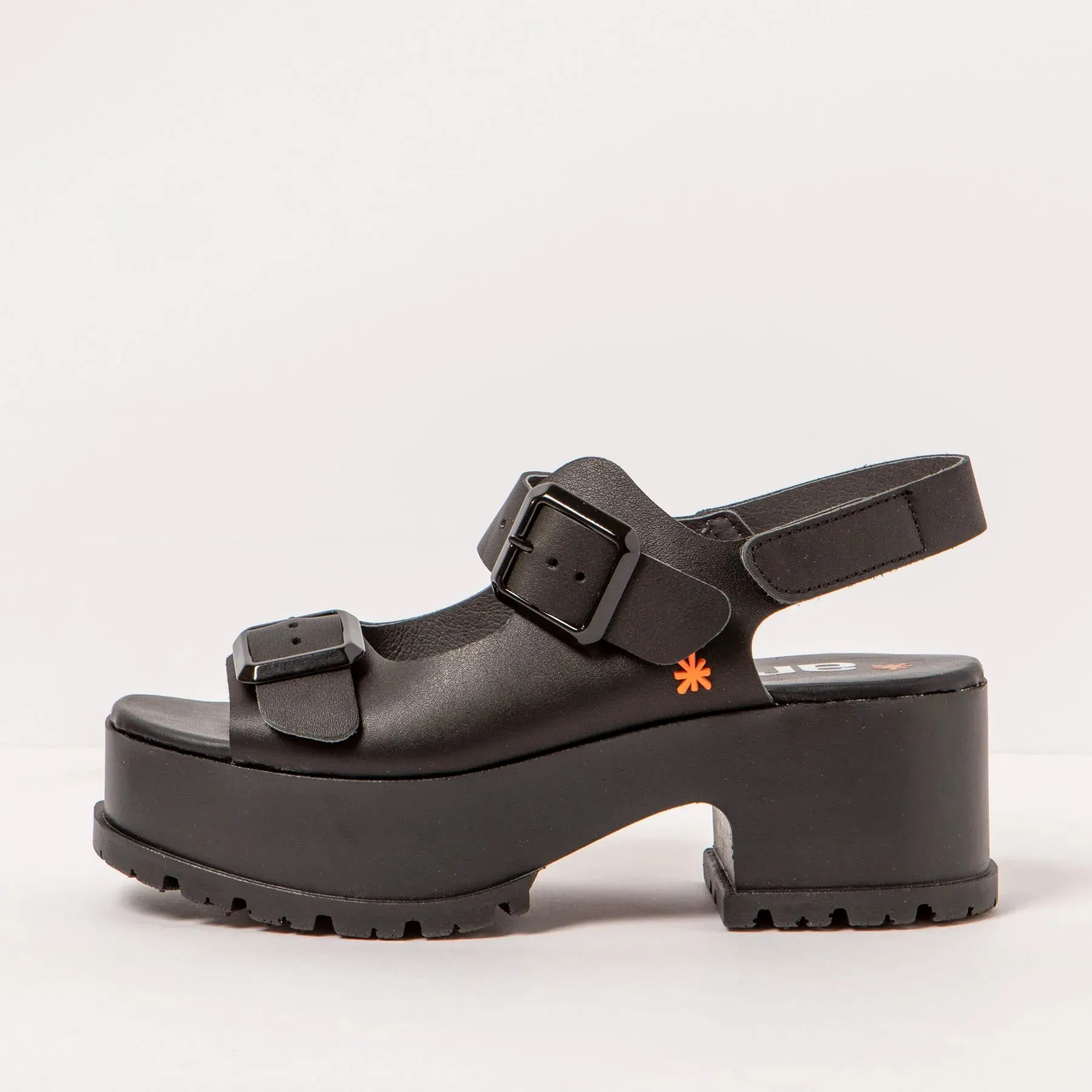 MANCHESTER Platform Sandal in Black