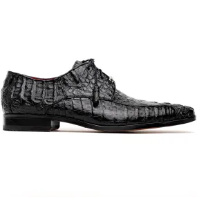 Marco Di Milano Apricena Caiman Fuscus and Leather Black