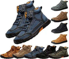 Mens Leather Casual Shoes Comfortable Fashion Sneakers Loafers Lightweight Dress Walking Driving Shoes for Men Comfortable Handmade Leather Boots – Waterproof