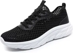 Men's Mesh Sports Running Shoes Lightweight Breathable Casual Walking Work Jogging Shoes Non-Slip Soft Bottom Sports Tennis Fitness Training Shoes