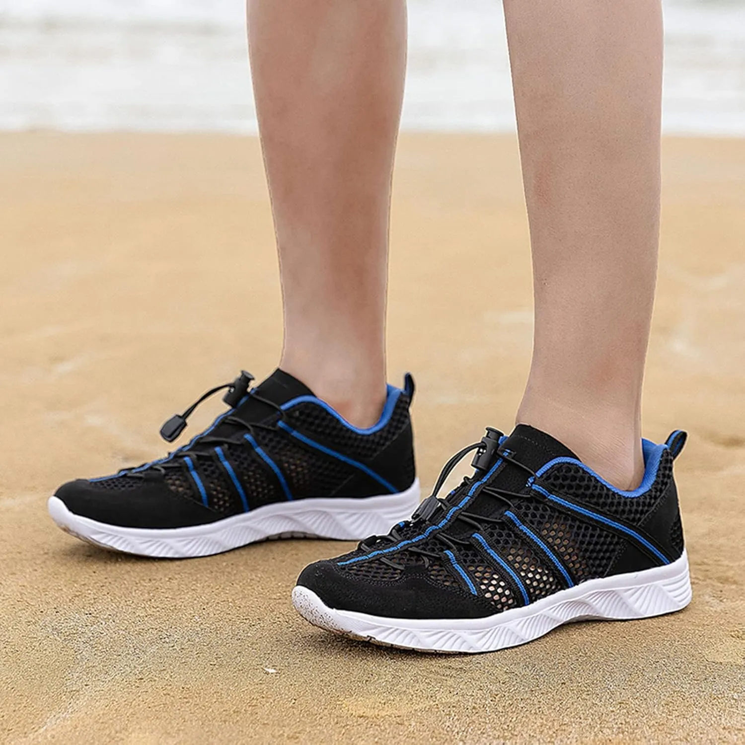 Mens Water Shoes Wide Feet Breathable Non Slip Athletic Water Shoes Barefoot Water Shoes Wide Width Women Barefoot Yoga Exercise Wear Sport Accessories for Boating Fishing Diving Surfing