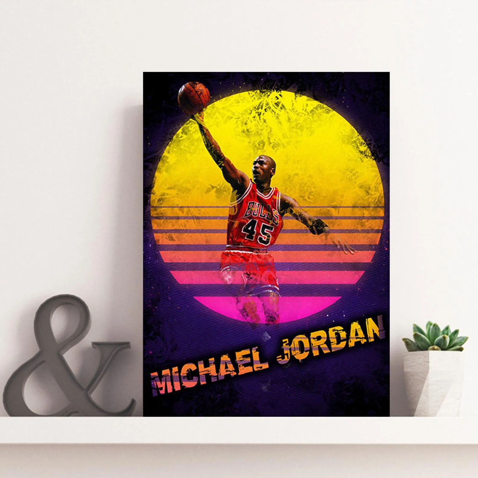 Michael Jordan Poster, Sports Print, Basketball Player Art, Custom Sport Canvas, Custom Poster, Home Decor, Wall Hangings