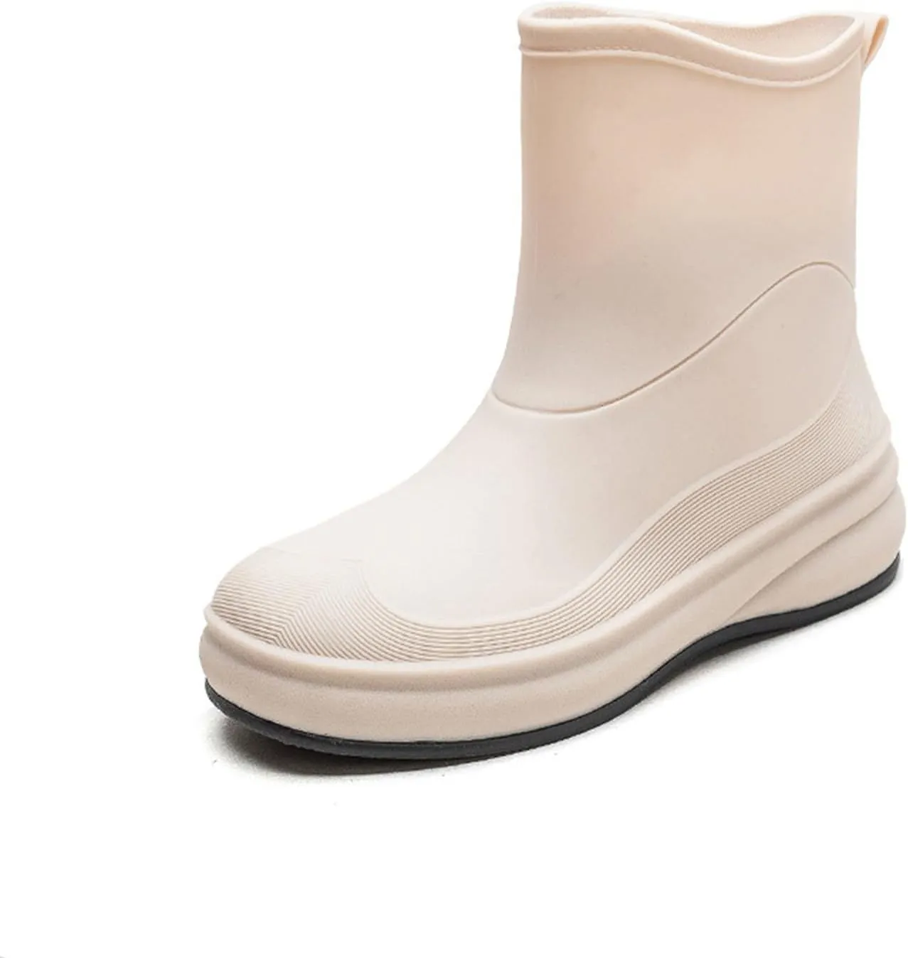 Mid Calf Rain Boots for Women Waterproof Garden Shoes Anti-Slip Rainboots Outdoor Work Rain Shoes