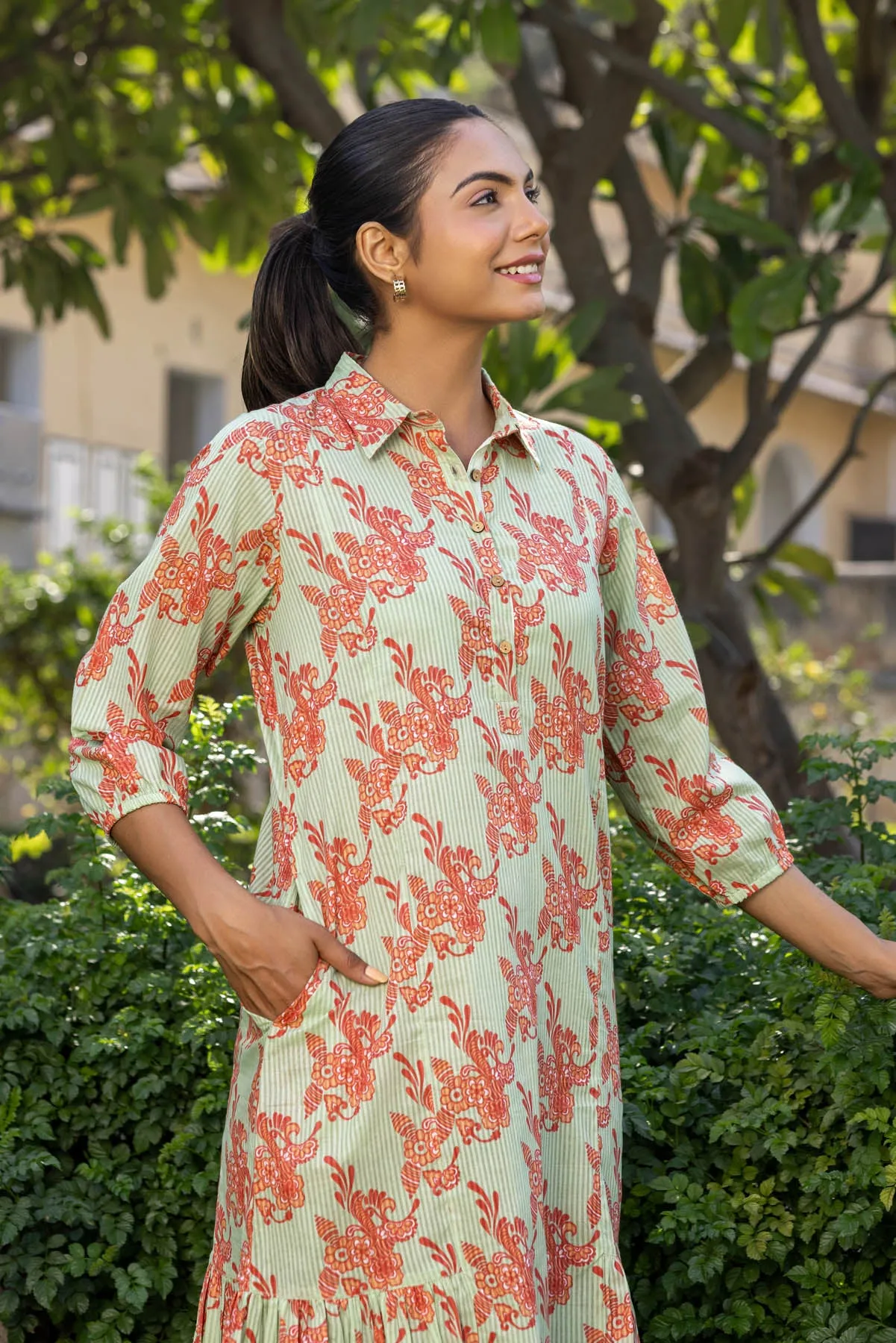 Mint Frill Dress