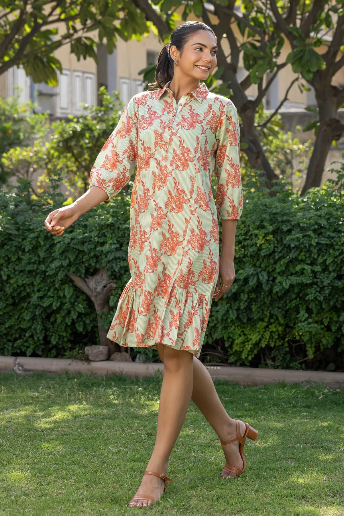Mint Frill Dress