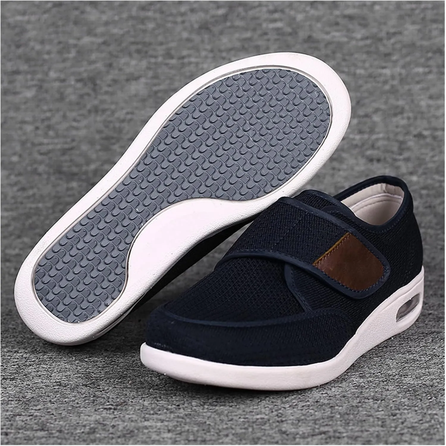 Orthopedic Casual Shoes, Swollen Feet Walking Edema Sneakers Lightweight Portable Breathable Plus Size Casual Air Cushion Trainers