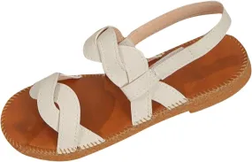 Sandals Womens Flat Sandals Criss Cross Band Sandals Flat Boho Wedding Sandals Comfy Walking Dress Roman Sandals