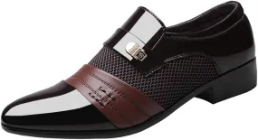 Shoe Men Leather Comfortable Suit Casual Business Wedding Shoes Male Shoes Men's Leather Shoes Men Shoes Casual Slip on Leather