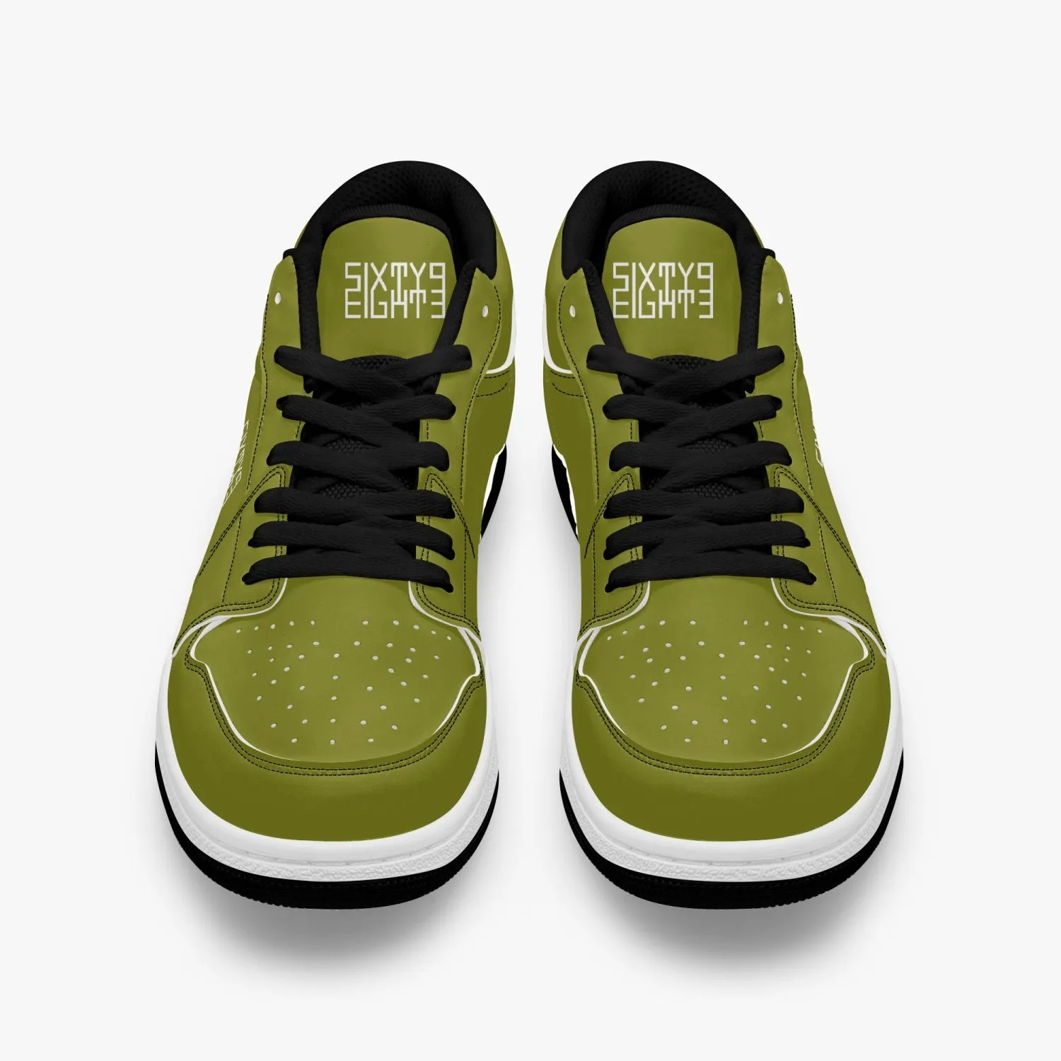 Sixty Eight 93 Logo White Old Moss Green SENTLT1 Shoes