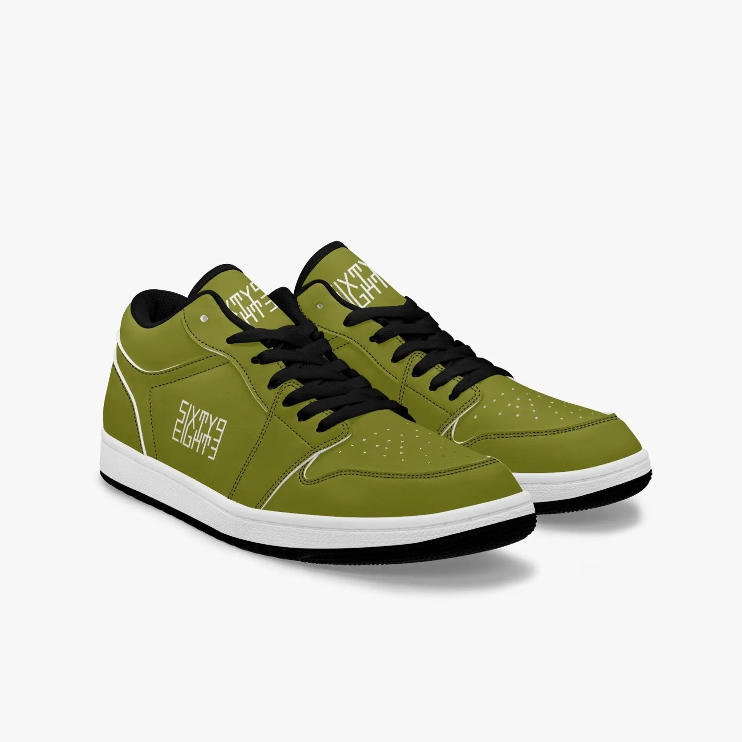 Sixty Eight 93 Logo White Old Moss Green SENTLT1 Shoes