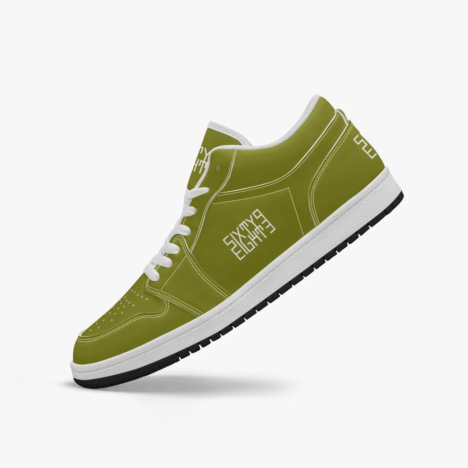 Sixty Eight 93 Logo White Old Moss Green SENTLT1 Shoes