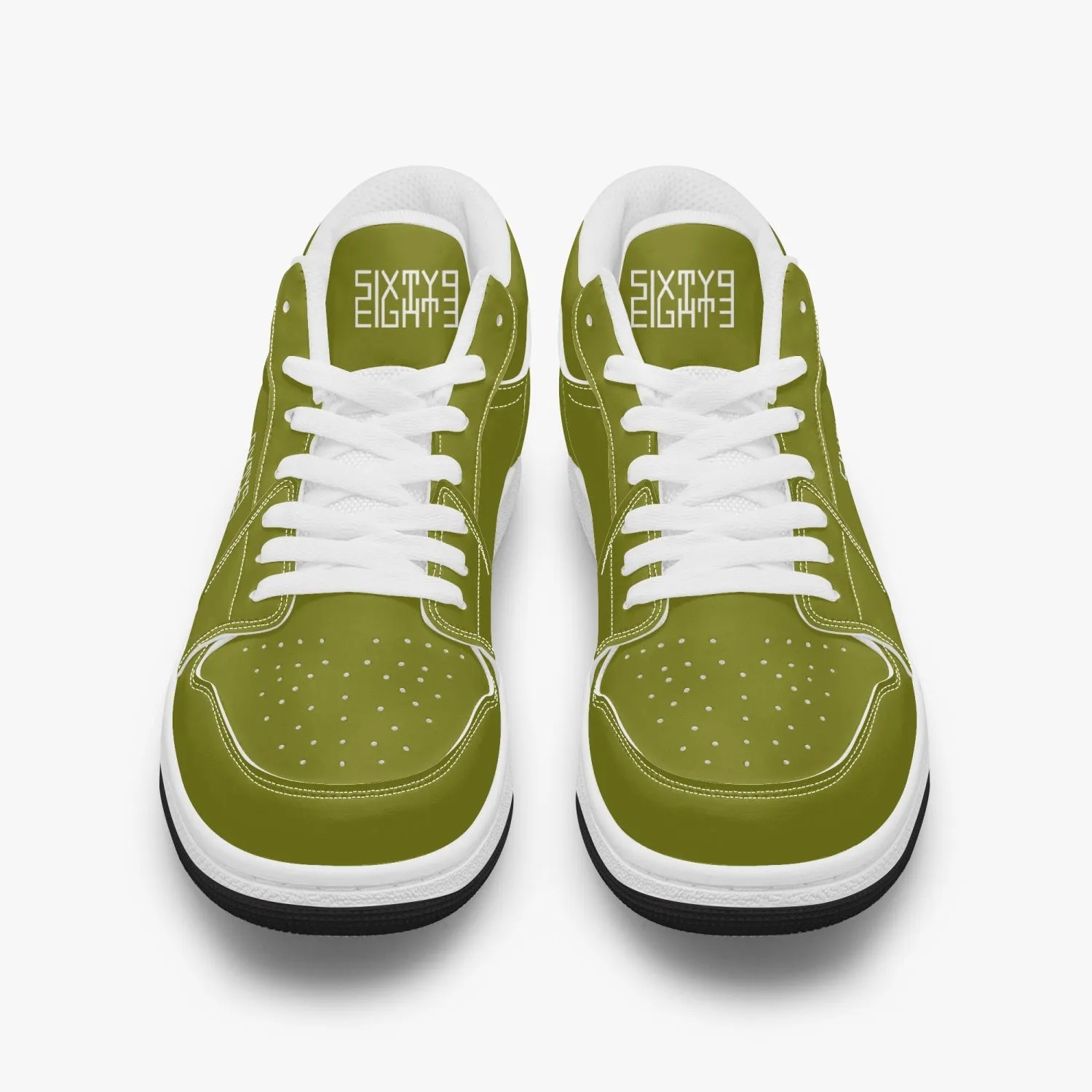 Sixty Eight 93 Logo White Old Moss Green SENTLT1 Shoes