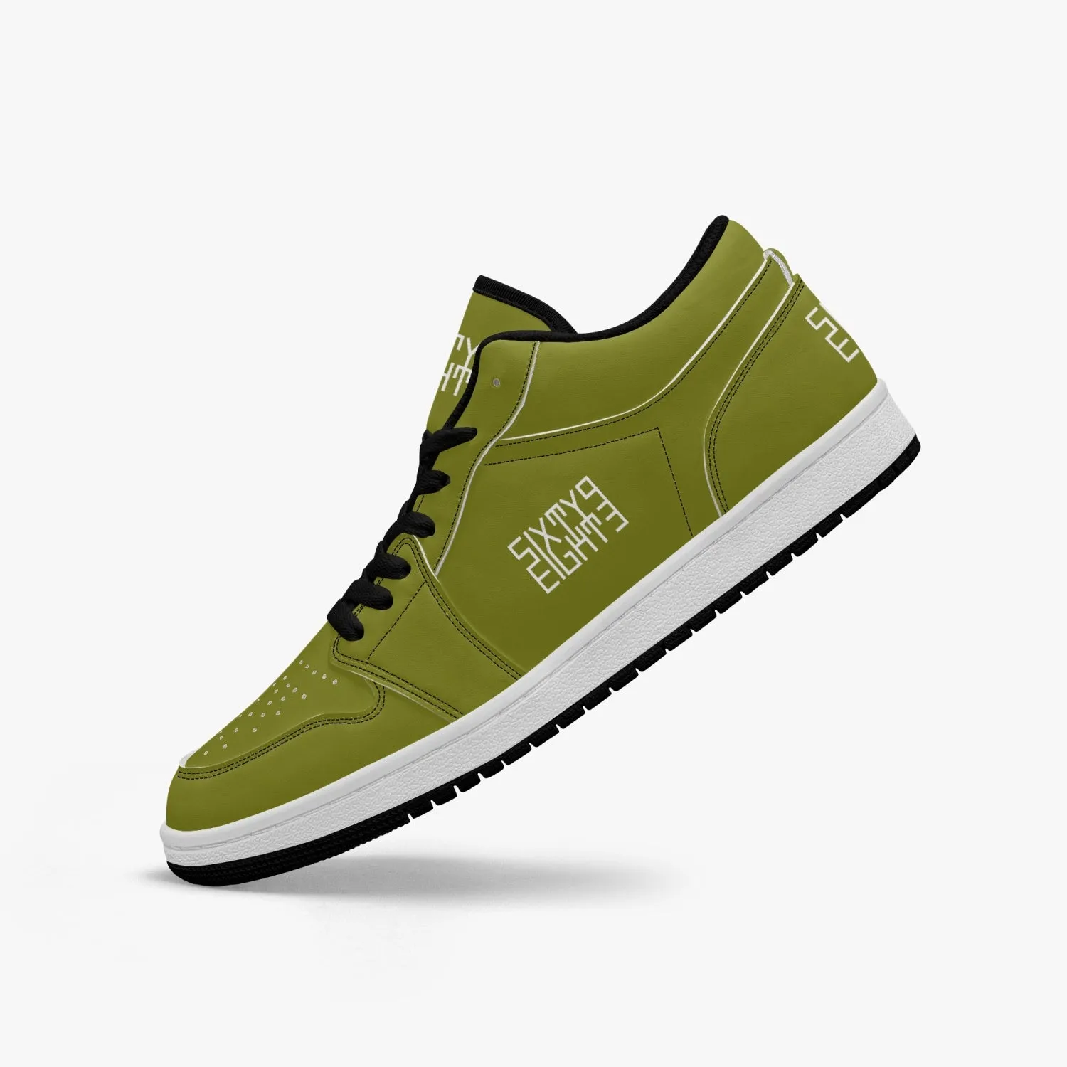 Sixty Eight 93 Logo White Old Moss Green SENTLT1 Shoes