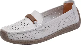 Slip On Women Comfort Walking Hollow Out Flat Loafers Casual Shoes Driving Loafers Walking Shoes Mens Casual Boot