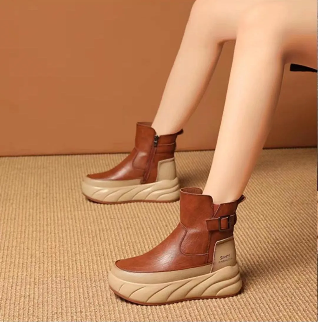 Soft sole warm corrective casual shoes