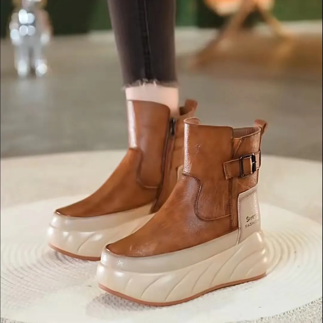 Soft sole warm corrective casual shoes