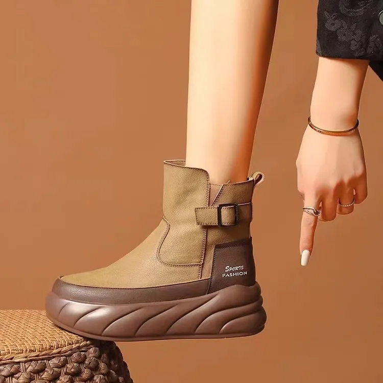 Soft sole warm corrective casual shoes