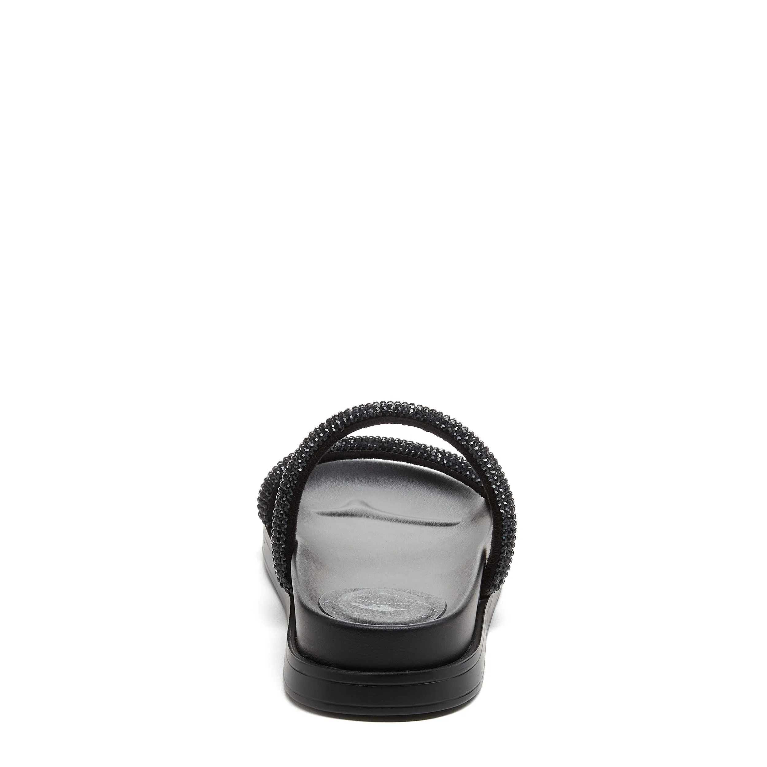 Sparkle Black Slide Sandals