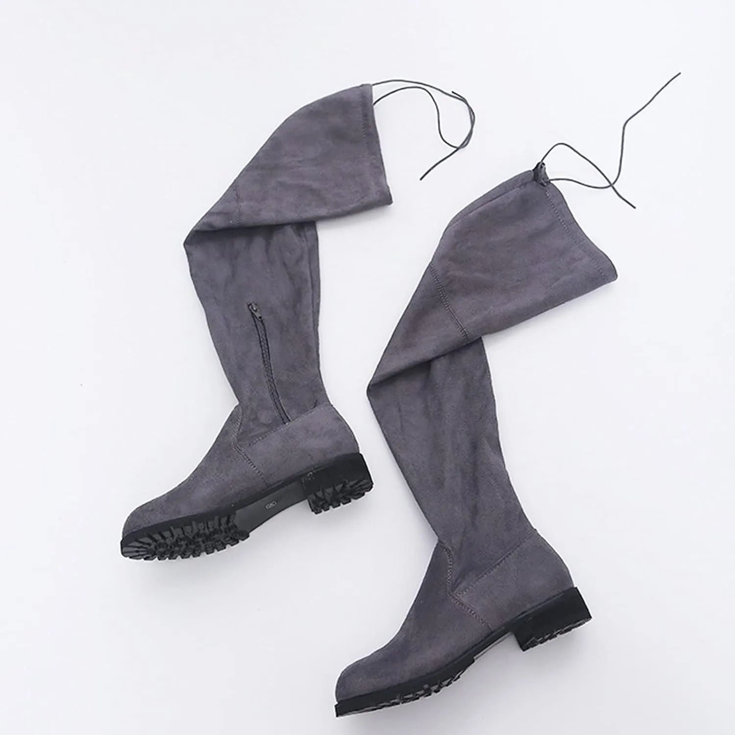 The Boots Comfort Boots Long Over Women Heels Boots Shoes Knee Winter Wide Width Knee High Boots for Women Size 9