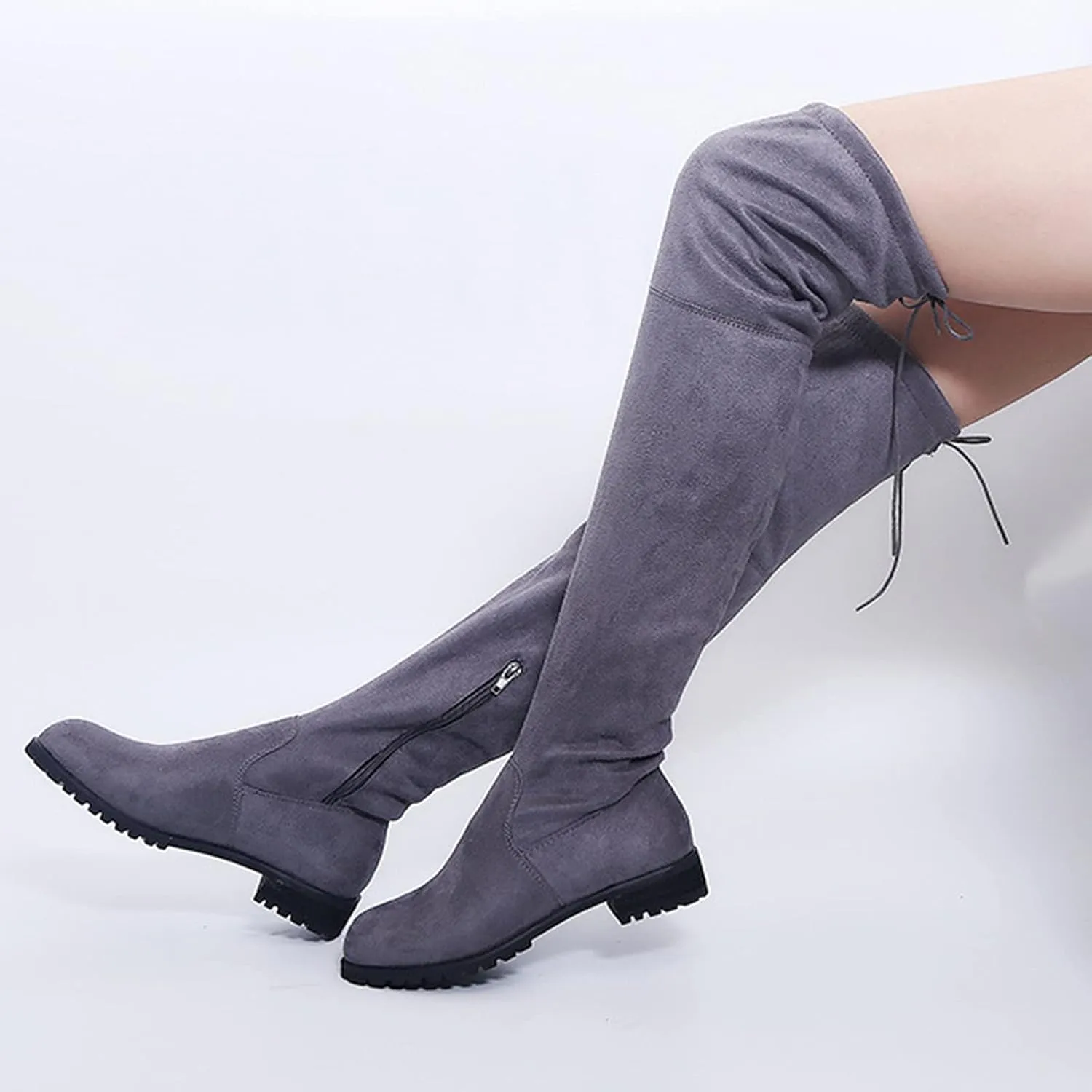 The Boots Comfort Boots Long Over Women Heels Boots Shoes Knee Winter Wide Width Knee High Boots for Women Size 9