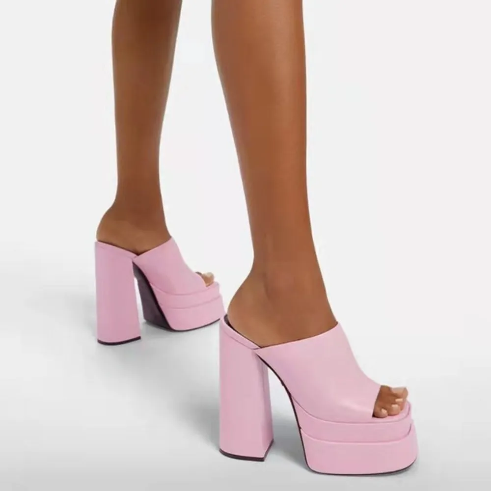 Thick High Heels Sandals