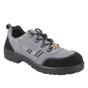 Warrior Grey Steel Toe Industrial Safety Shoe for Men 98-254 By Liberty