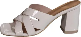 Women Heeled Sandal Chunky Block Strappy Sandals Square Open Toe Comfort Dressy Heels Criss Cross Band Sandales Femmes