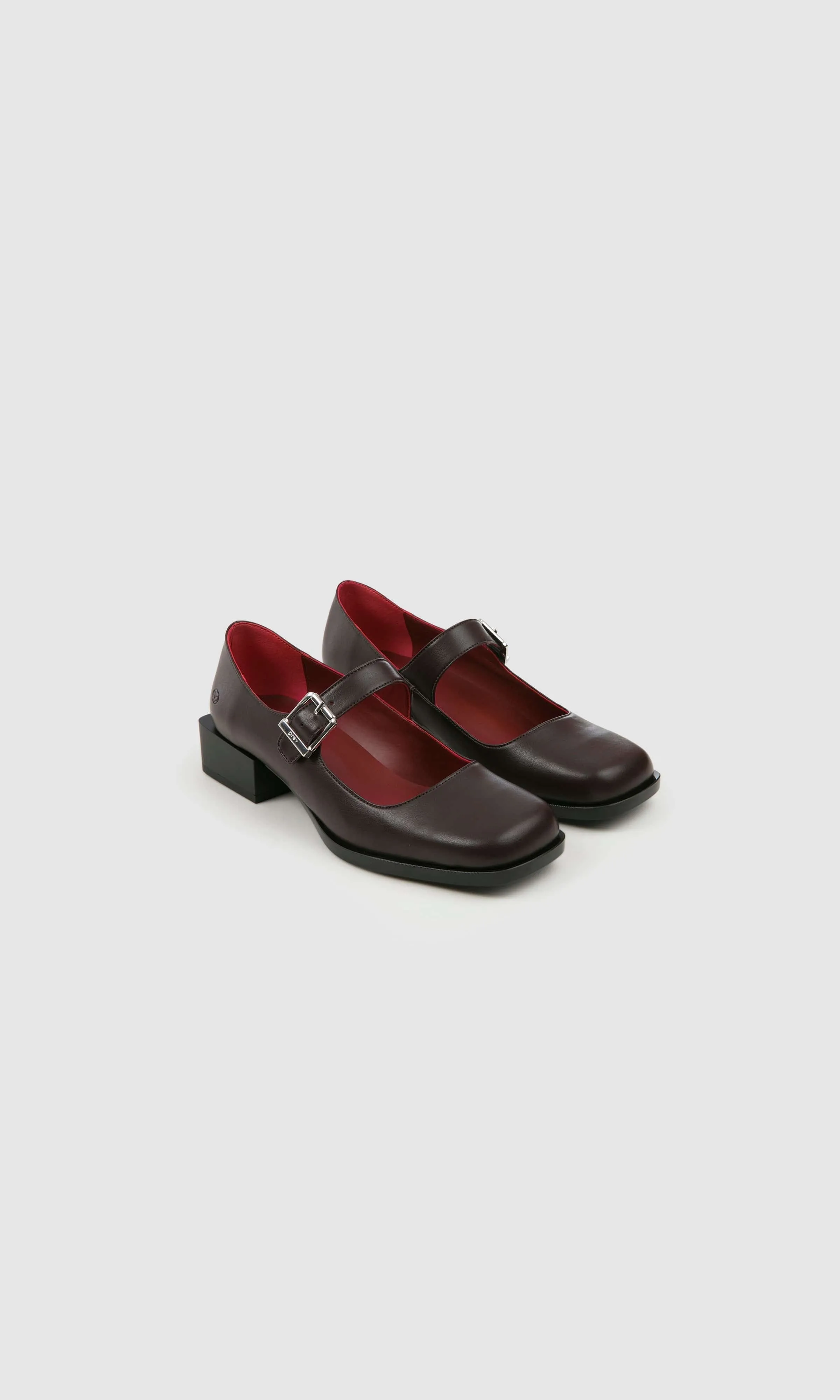 Women's Apple Leather Vegan Mary Jane Pumps | Brown