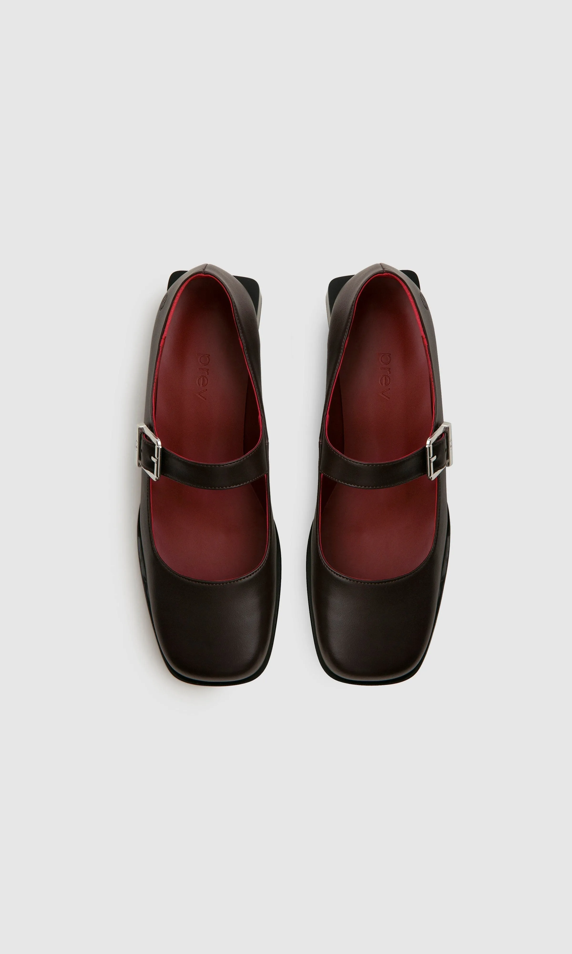Women's Apple Leather Vegan Mary Jane Pumps | Brown