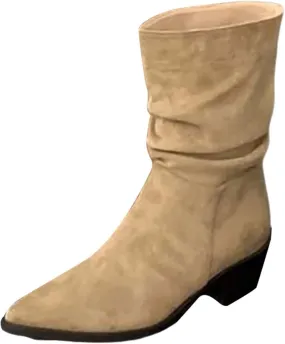 Womens Boots Mid Calf Pointed Toe Square Heel Boots for Women Knee High Wide Calf Knee High Boots for Women