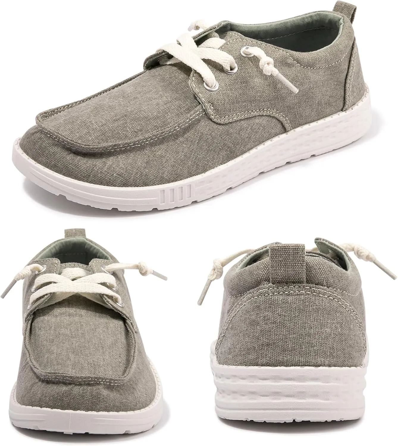 Women's Slip-on Loafers Casual Canvas Loafers Comfortable Breathable Sneaker Lightweight Walking Shoes Casual Shoes