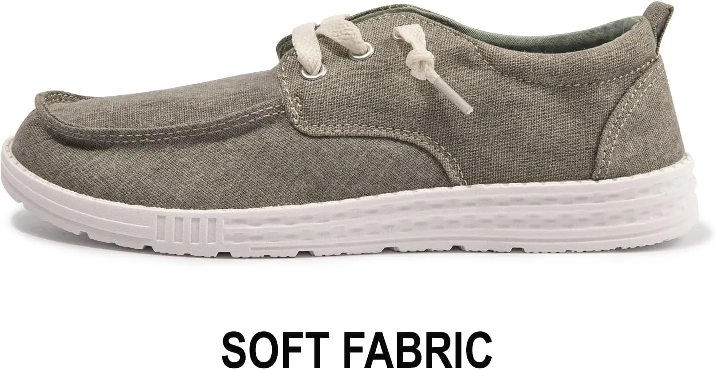 Women's Slip-on Loafers Casual Canvas Loafers Comfortable Breathable Sneaker Lightweight Walking Shoes Casual Shoes